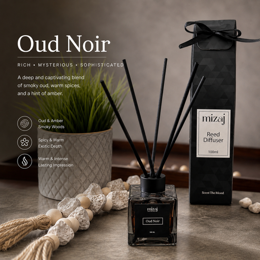 Oud Noir Reed Diffuser by Mizaj