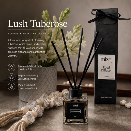 Lush Tuberose Reed Diffuser by Mizaj